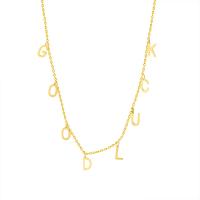 Collier d'acier titane, avec 5cm chaînes de rallonge, pour femme, doré, 4mm,7mm, Longueur Environ 40 cm, Vendu par PC