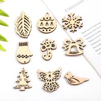 Pendentifs en bois, mélangé, 35mm, 50PC/sac, Vendu par sac