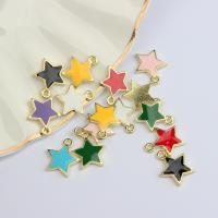 Zinc Alloy Enamel Pendants Star DIY nickel lead & cadmium free Sold By Bag