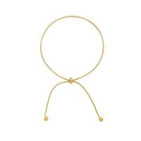 Anklet de acero inoxidable, Partículas de acero, 18K chapado en oro, Joyería & para mujer, dorado, 320mm, Vendido por UD