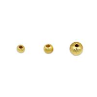 Χάντρες Brass Spacer, Ορείχαλκος, Γύρος, 18K επιχρυσωμένο, διαφορετικό μέγεθος για την επιλογή, 10PCs/τσάντα, Sold Με τσάντα