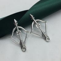 Zinc Alloy Pendants Arrow antique silver color plated DIY & hollow Sold By Lot