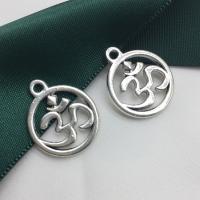 Zinc Alloy Hollow Pendants antique silver color plated DIY Sold By Lot