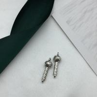 Sinc Alloy nascóirí, micreafón, dath airgid antique plátáilte, DIY, 8x24mm, 200ríomhairí pearsanta/Lot, Díolta De réir Lot