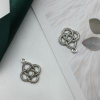 Zinc Alloy Hollow Pendants antique silver color plated DIY Sold By Lot