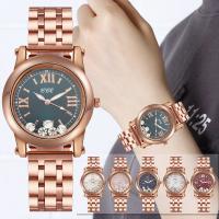 Dames polshorloges, Zinc Alloy, met Glas, waterdicht zonder water & Chinese beweging & voor vrouw & met strass, meer kleuren voor de keuze, nikkel, lood en cadmium vrij, 38*16mm, Lengte Ca 24 cm, Verkocht door PC