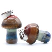 Gemstone Přívěsky Šperky, Drahokam, houba, unisex, více barev na výběr, 15x20mm, Prodáno By PC