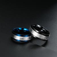 Titanium Steel Finger Ring polished fashion jewelry & for man 8mm Sold By PC