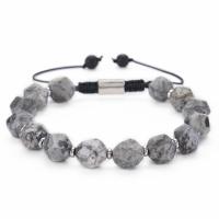 Edelstein Armbänder, mit Knotenschnur & Messing, Star Cut Faceted & Modeschmuck & verschiedenen Materialien für die Wahl & unisex, 10mm, Länge ca. 6.6-11.8 ZollInch, verkauft von PC