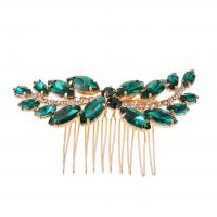 Decorative Hair Combs Zinc Alloy fashion jewelry & for woman & with rhinestone nickel lead & cadmium free Sold By PC