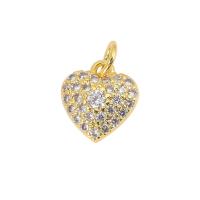 Cubic Zirconia Micro Pave Brass Pendant plated & micro pave cubic zirconia Sold By PC