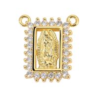 Cubic Zirconia Micro Pave Brass Pendant plated & micro pave cubic zirconia Sold By PC