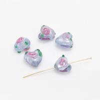 Blown Lampwork Beads Heart DIY 8-10*8-10mm Sold By PC