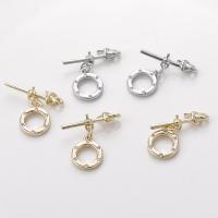 Chiusura Toggle in ottone, placcato, DIY & Micro spianare cubic zirconia, nessuno, assenza di nichel,piombo&cadmio, 11mm,6x21mm, Venduto da set