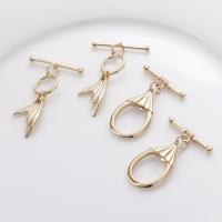 Brass Toggle Clasp gold color plated DIY golden nickel lead & cadmium free Sold By Set