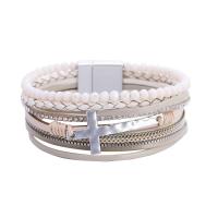 Wrap armband, PU, multilayer & voor vrouw & met strass, meer kleuren voor de keuze, 192mm, Verkocht door PC