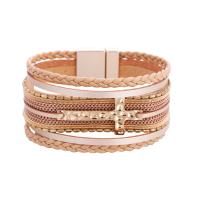 Wrap armband, PU, mode sieraden & voor vrouw, meer kleuren voor de keuze, 195mm, Verkocht door PC