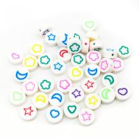 Polimero-Clay-Beads, argilla polimero, Cerchio, DIY, colori misti, 10mm, Appross. 100PC/borsa, Venduto da borsa