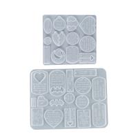 DIY Epoxi Mold Set, Silikon, olika stilar för val, vit, Säljs av PC