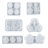 DIY Epoxi Mold Set, Silikon, olika stilar för val, vit, Säljs av PC