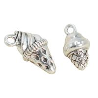 Zinc Alloy Pendants Ice Cream antique silver color plated DIY silver color nickel lead & cadmium free Sold By Bag