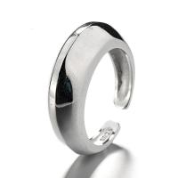 argent sterling 925 Cuff Bague, Placage, Réglable & pour femme, plus de couleurs à choisir, Taille:14, Vendu par PC