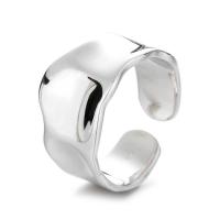 925 Sterling Silver Cuff Finger Ring, padengtą, Reguliuojamas & moters & kaltinis, daugiau spalvų pasirinkimas, Dydis:14, Pardavė PC