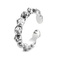 925 Sterling Silver Cuff Finger Ring platinum color plated Adjustable & for woman US Ring Sold By PC