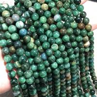 Russian Serpentine Beads Seraphinite Round DIY green Sold Per Approx 38 cm Strand