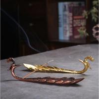 Traditional Ceramic Inserted Burner Incense Seat Copper Alloy plated for home and office & durable Sold By PC