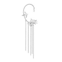 Fashion Fringe Oorbellen, Messing, slikken, silver plated, mode sieraden & voor vrouw, zilver, nikkel, lood en cadmium vrij, 130mm, Verkocht door PC