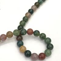 Jade Rainbow Bead, Runde, du kan DIY & forskellig størrelse for valg, blandede farver, Solgt Per Ca. 38 cm Strand