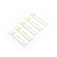 シェルコネクタ, 清水貝類, 長方形, 彫刻, DIY & 1/1 ループ & くり抜き, ホワイト, 7x30mm, 売り手 パソコン