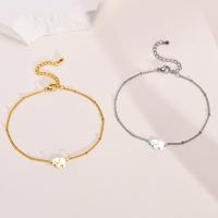 Roestvrijstalen Anklet, 304 roestvrij staal, met 1.97inch extender keten, Olifant, mode sieraden & verschillende stijlen voor de keuze & voor vrouw, meer kleuren voor de keuze, 13.40x8mm, Lengte Ca 8.5 inch, Ca 6.3 inch, Verkocht door PC