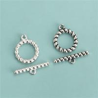 Sterling Silver salpalukko, 925 Sterling Silver, tee-se-itse, enemmän värejä valinta, 13.6mm, 19.8mm, 2.4mm, Reikä:N. 1.5mm, Myymät set