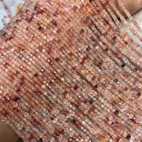 Gemstone Jewelry Beads Red Marble Glue Stone Square polished DIY 2.50mm Sold Per Approx 15 Inch Strand