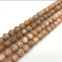 Sunstone Bead, Runde, du kan DIY & forskellig størrelse for valg, blandede farver, Solgt Per Ca. 38 cm Strand