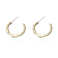 Brass Stud Earring gold color plated fashion jewelry & for woman original color Sold By Pair