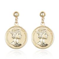 Zinc Alloy Drop Earrings plated fashion jewelry & for woman Sold By Pair