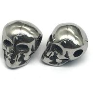 Stainless Steel Beads 304 Stainless Steel Skull DIY original color Sold By PC