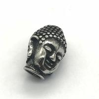 Ruostumaton teräs Helmet, 304 Stainless Steel, Buddha, tee-se-itse & mustata, alkuperäinen väri, 10.46x5.19x14.11mm, Myymät PC