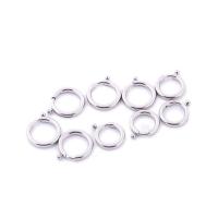 Stainless Steel Spring Ring Clasp 316 Stainless Steel Donut DIY original color Sold By PC