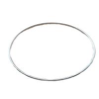 Rustfrit stål Bangle, 316 Stainless Steel, Donut, poleret, for kvinde, oprindelige farve, 70x2mm, Solgt af PC