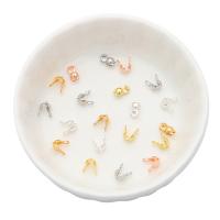 Messing Bead Tips, forgyldt, du kan DIY, flere farver til valg, nikkel, bly & cadmium fri, 3x6mm, 10pc'er/Bag, Solgt af Bag