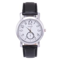 Reloj de Pulsera para Hombre, aleación de zinc, con Cuero de PU & Vidrio, sin impermeables & movimiento chino & diferentes estilos para la opción, más colores para la opción, libre de níquel, plomo & cadmio, 38*20mm, longitud aproximado 25 cm, Vendido por UD