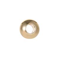 Messing kralen, Rond plat, 14K vergulde, DIY, nikkel, lood en cadmium vrij, 3.40mm, Verkocht door PC