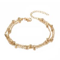 Roestvrijstalen Anklet, 304 roestvrij staal, met 1.97inch extender keten, mode sieraden & multilayer & voor vrouw, meer kleuren voor de keuze, Lengte Ca 9.84 inch, Verkocht door PC