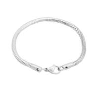 Quelques Bracelet à et Bangle, Acier inoxydable 304, bijoux de mode & longueur différente pour le choix & unisexe, couleur originale, 3.20mm, Vendu par brin