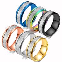 Stainless Steel Finger Ring 304 Stainless Steel fashion jewelry & Unisex 8mm Sold By PC