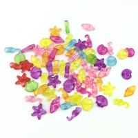 Akryl Bead, DIY, blandade färger, 10-15mm, Ca 100PC/Bag, Säljs av Bag